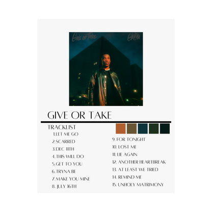 Giveon: Give or Take (Matte Poster)