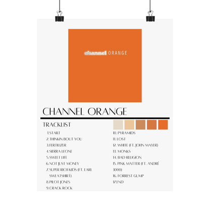 Frank Ocean: Channel Orange (Matte Poster)