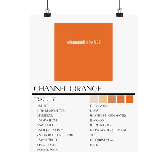 Frank Ocean: Channel Orange (Matte Poster)