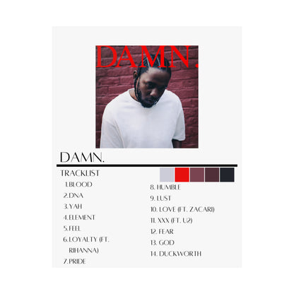 Kendrick Lamar: DAMN.  (Matte Poster)