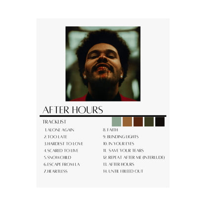 The Weeknd: After Hours (Matte Poster)