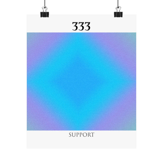 333- Angel Number Poster Print