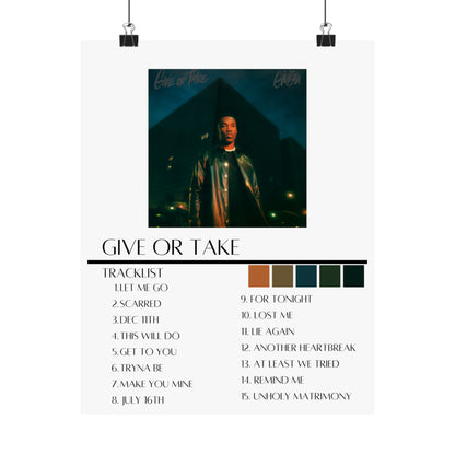 Giveon: Give or Take (Matte Poster)