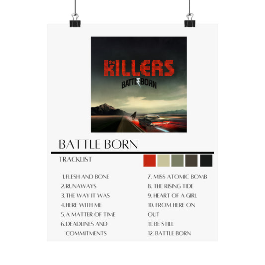 The Killers: Battle Born (Matte Poster)