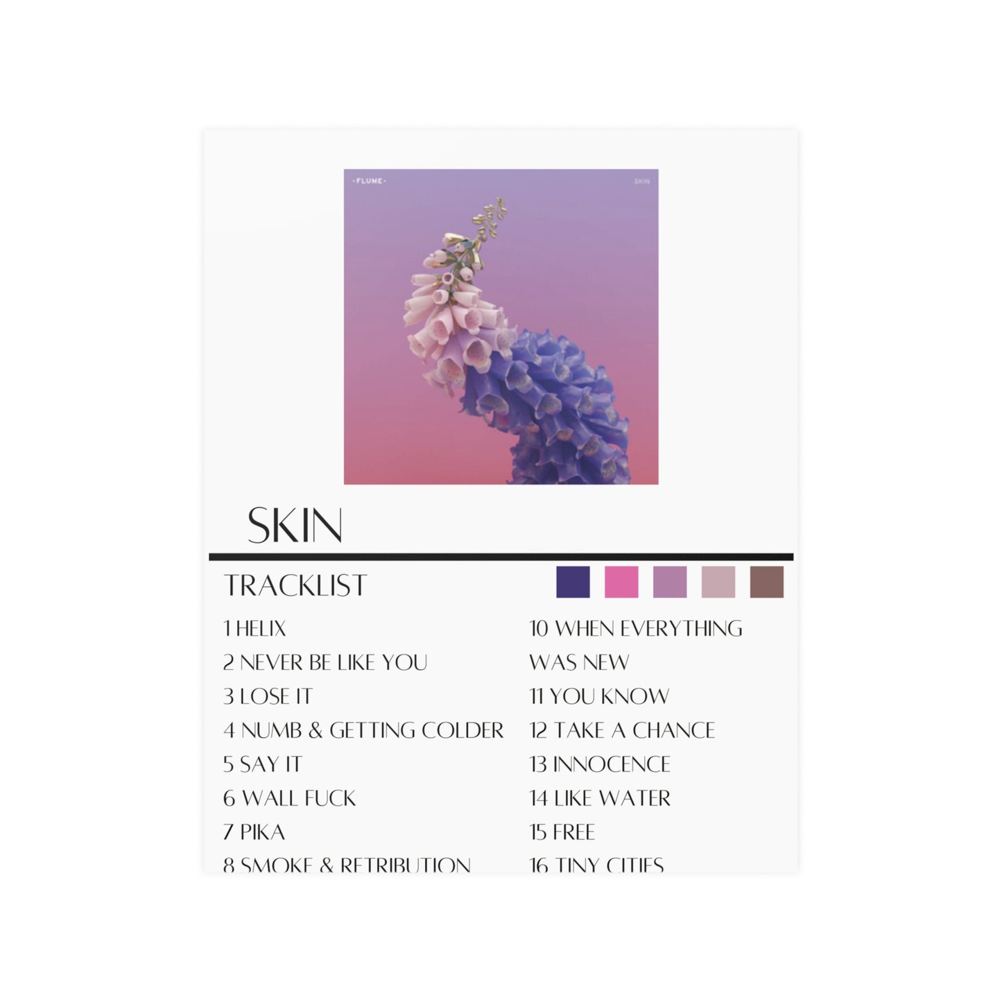 Flume: Skin (Satin Poster)