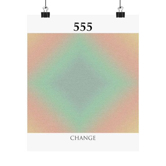 555- Angel Number Poster Print