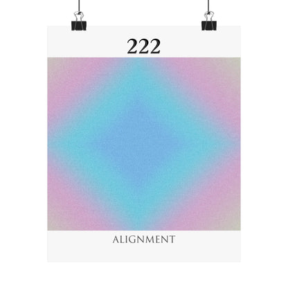 222- Angel Number Poster Print