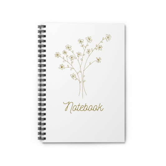 Line Bouquet Notebook (White)