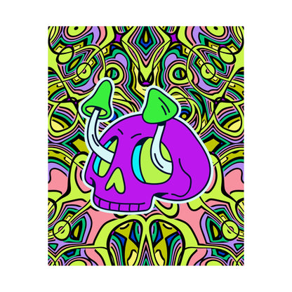 Trippy Mushroom Poster Print