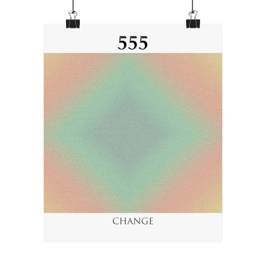 555- Angel Number Poster Print