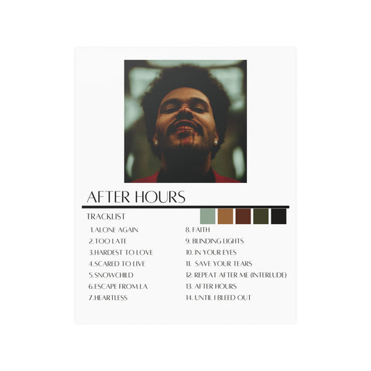 The Weeknd: After Hours  (Satin Poster)