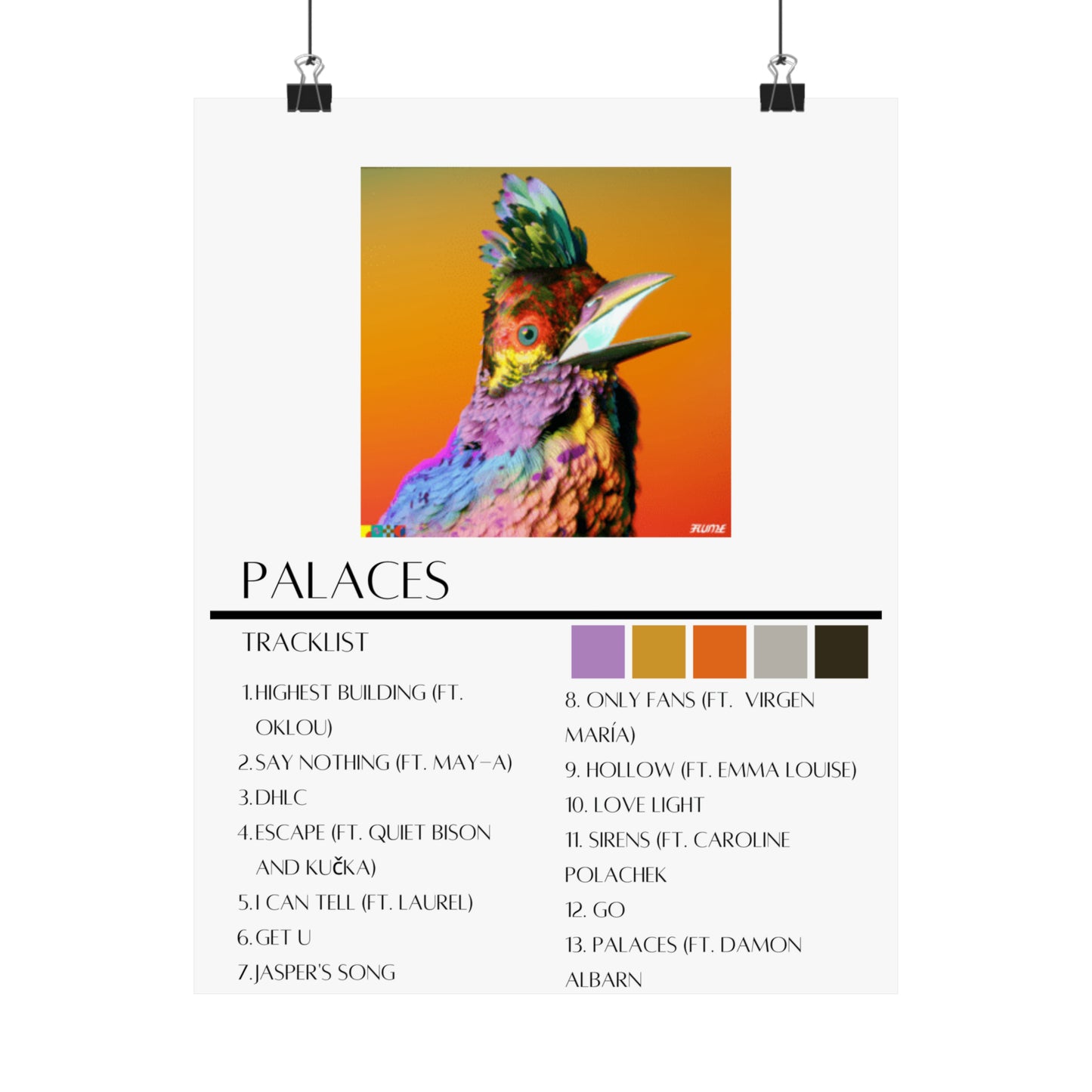 Flume: Palaces (Matte Poster)