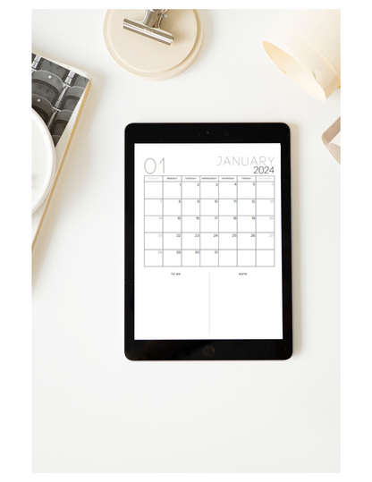 Minimalist Monthly  Digital Planner