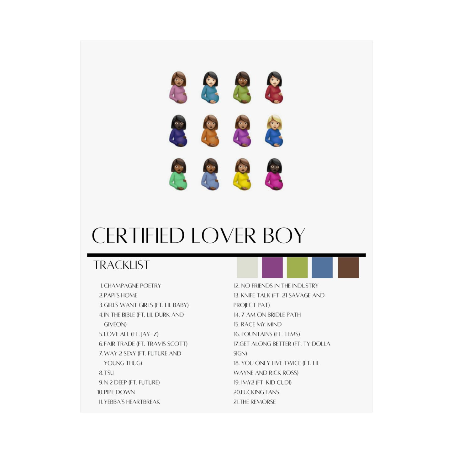Drake: Certified Lover Boy (Matte Poster)