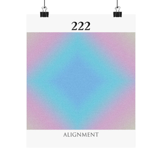 222- Angel Number Poster Print