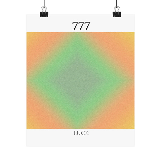 777- Angel Number Poster Print