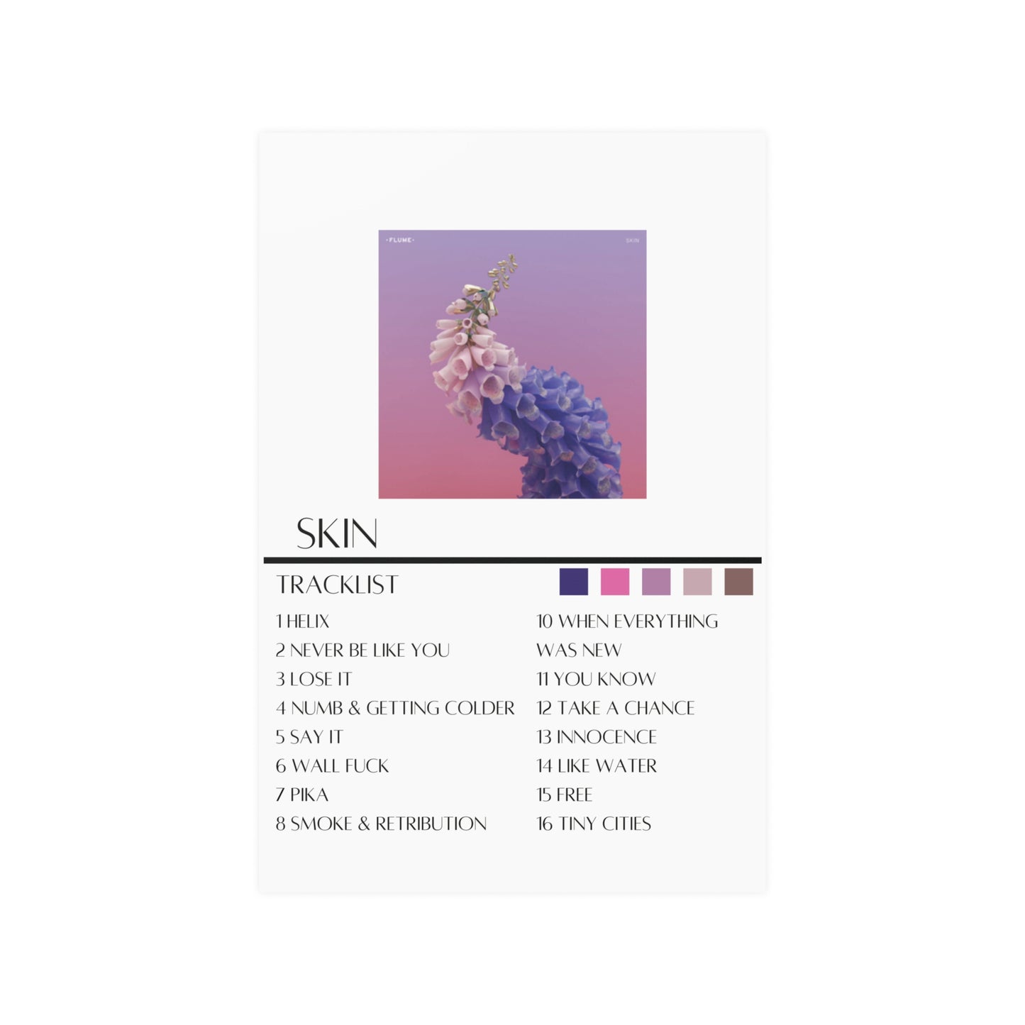 Flume: Skin (Satin Poster)