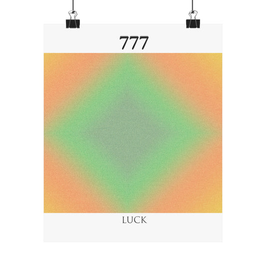 777- Angel Number Poster Print
