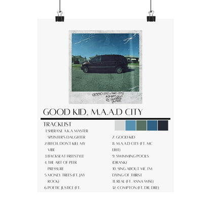 Kendrick Lamar:Good Kid, M.A.A.d City  (Matte Poster)