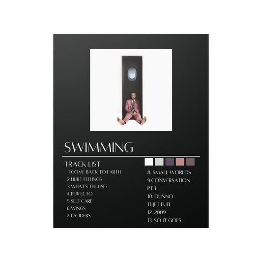 Mac Miller: Swimming (Satin Poster)