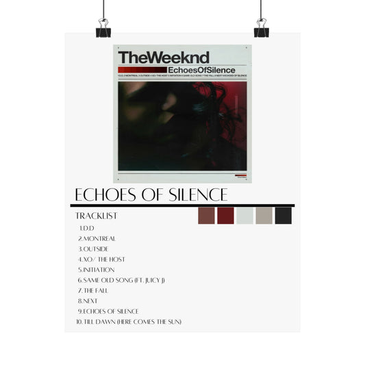 The Weeknd: Echoes of Silence Matte Poster)