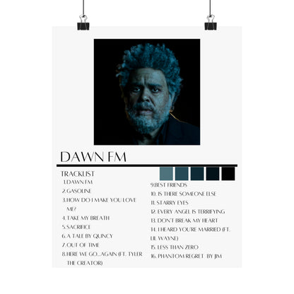 The Weeknd: Dawn FM Matte Poster)