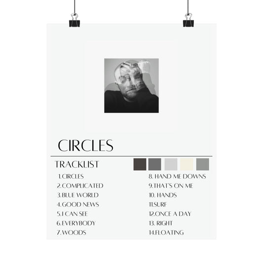 Mac Miller: Circles  (Matte Poster)