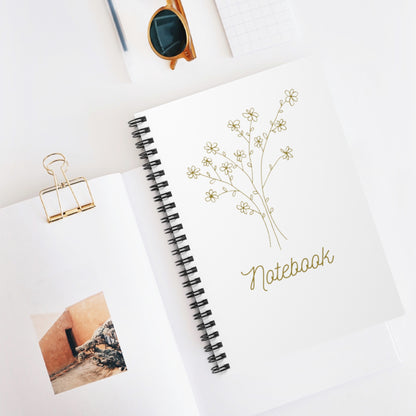 Line Bouquet Notebook (White)