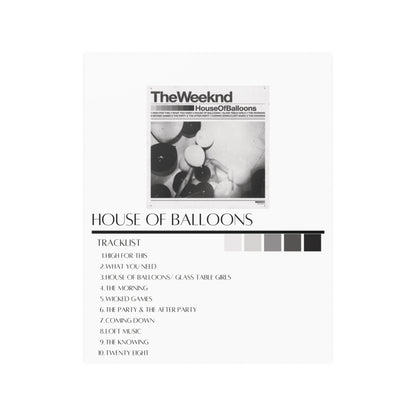 The Weeknd: House of Balloons (Satin Poster)