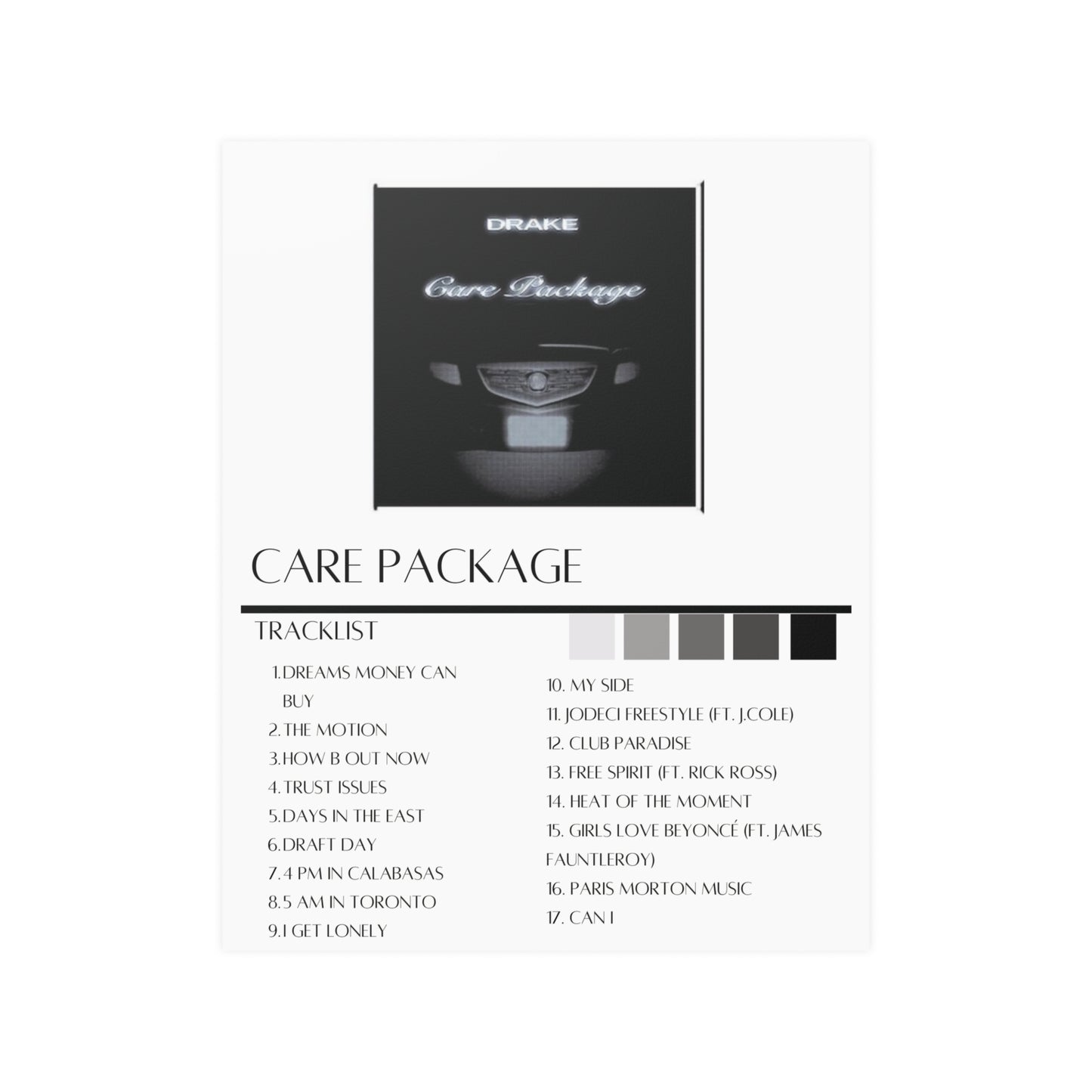 Drake: The Care Package (Satin Poster)